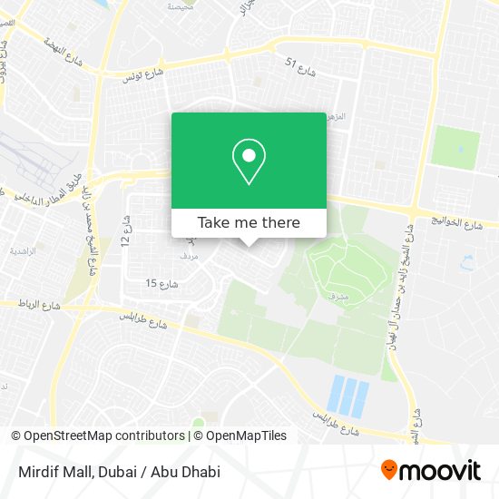 Mirdif Mall map