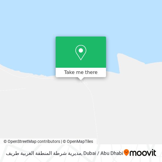 مديرية شرطة المنطقة الغربية طريف map