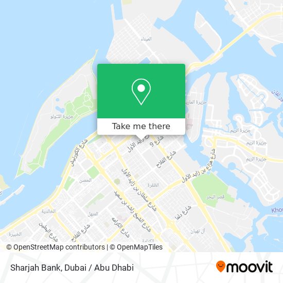 Sharjah Bank map