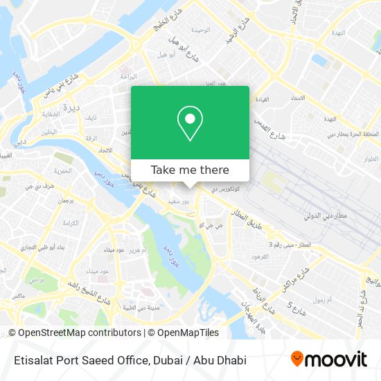 Etisalat Port Saeed Office map