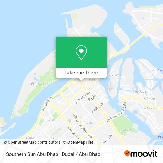 Southern Sun Abu Dhabi map