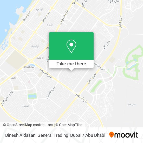 Dinesh Aidasani General Trading map