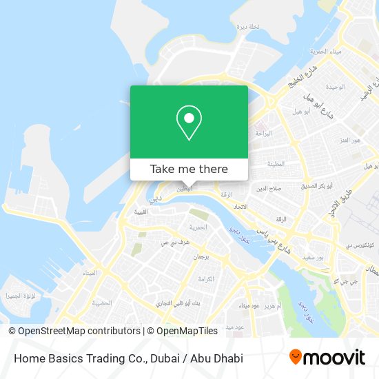 Home Basics Trading Co. map