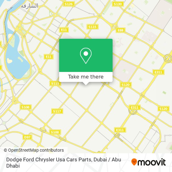Dodge Ford Chrysler Usa Cars Parts map