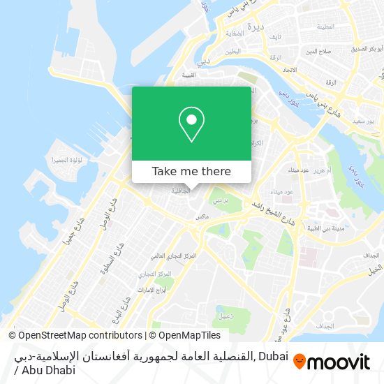 القنصلية العامة لجمهورية أفغانستان الإسلامية-دبي map