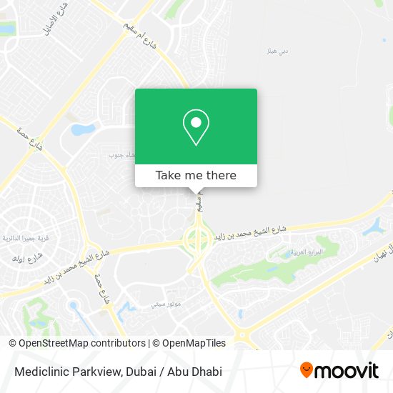 Mediclinic Parkview map