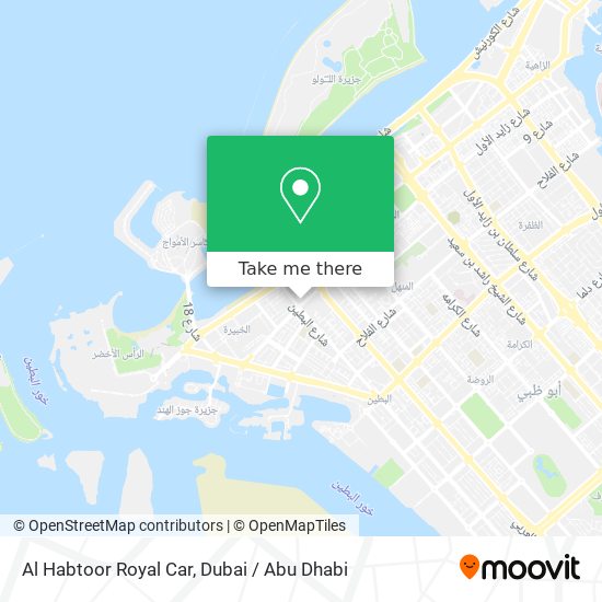 Al Habtoor Royal Car map