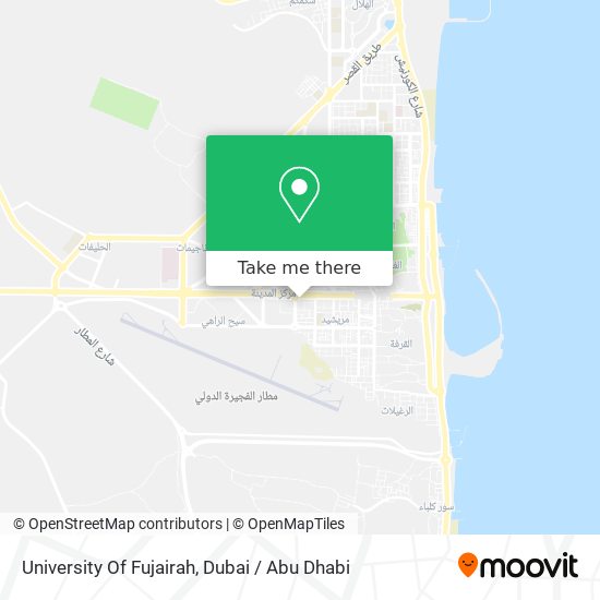 University Of Fujairah map