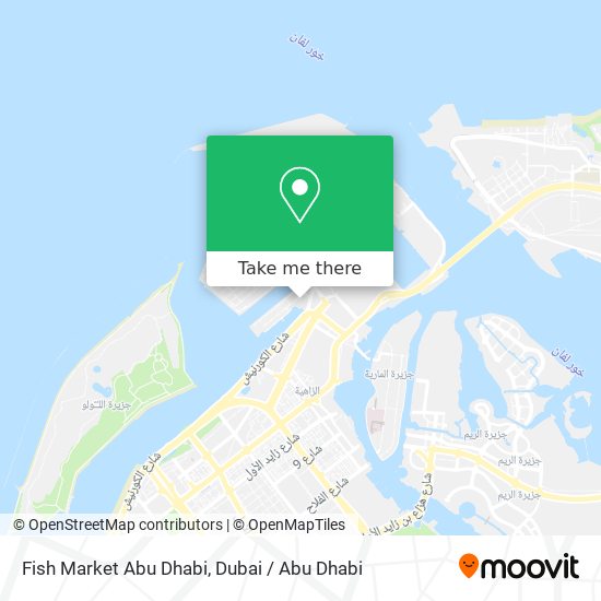 Fish Market Abu Dhabi map