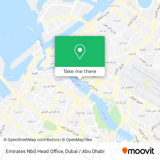 Emirates Nbd Head Office map