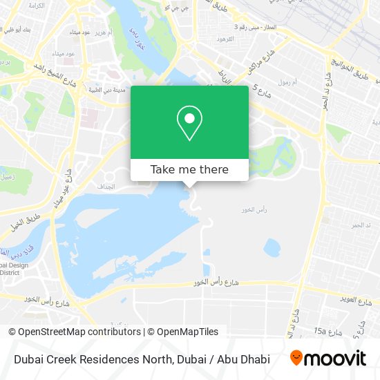 Dubai Creek Residences North map