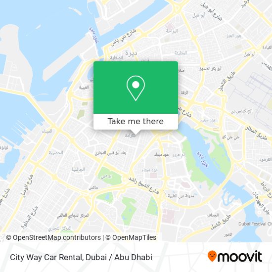 City Way Car Rental map