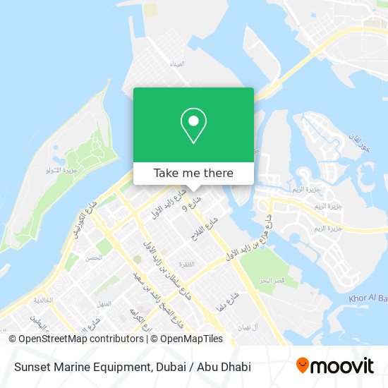 Sunset Marine Equipment map