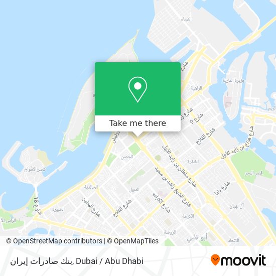 بنك صادرات إيران map