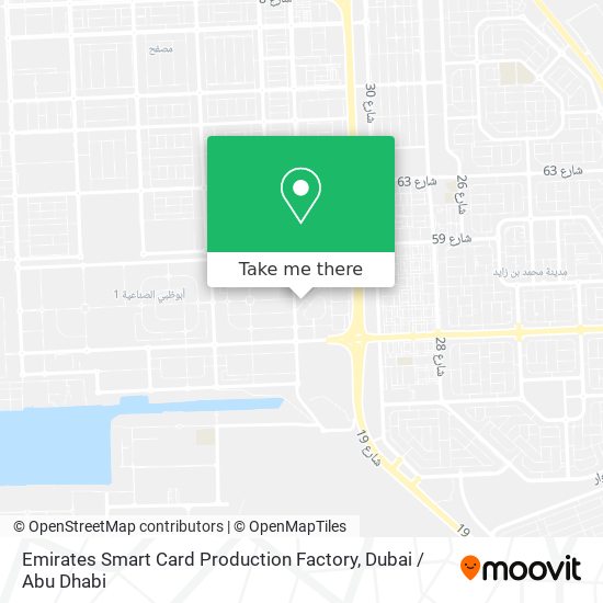 Emirates Smart Card Production Factory map