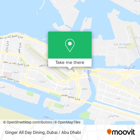 Ginger All Day Dining map
