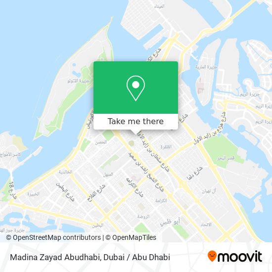 Madina Zayad Abudhabi map