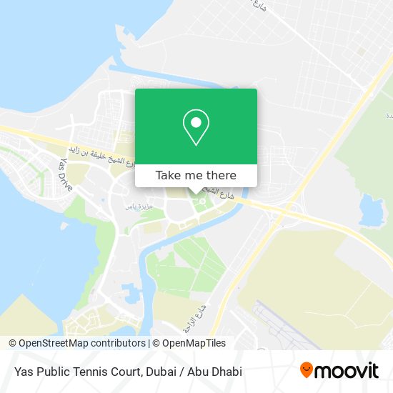 Yas Public Tennis Court map