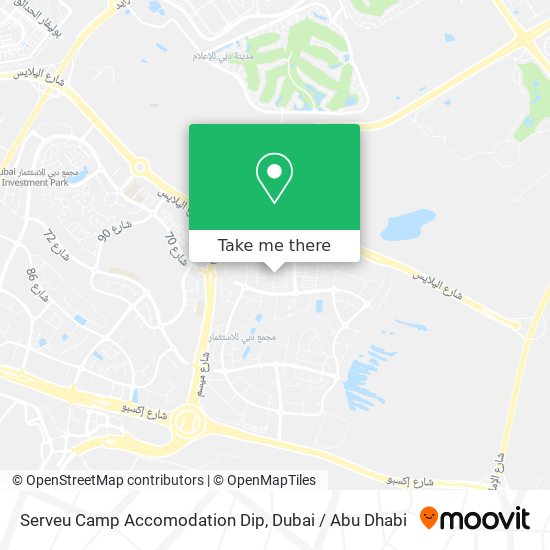 Serveu Camp Accomodation Dip map