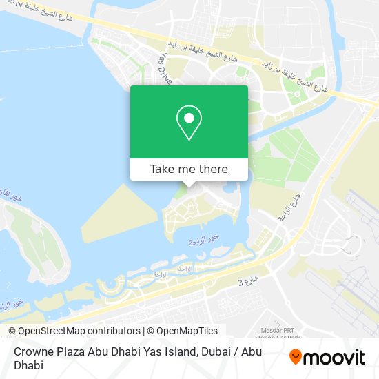 Crowne Plaza Abu Dhabi Yas Island map