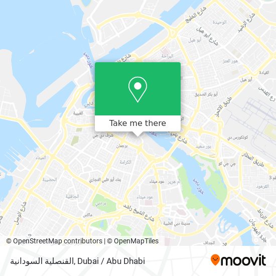 القنصلية السودانية map