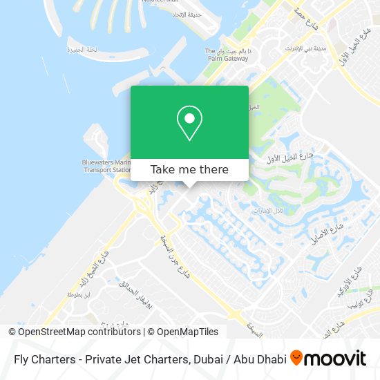Fly Charters - Private Jet Charters map