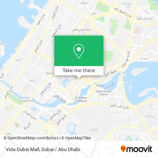 Vida Dubai Mall map