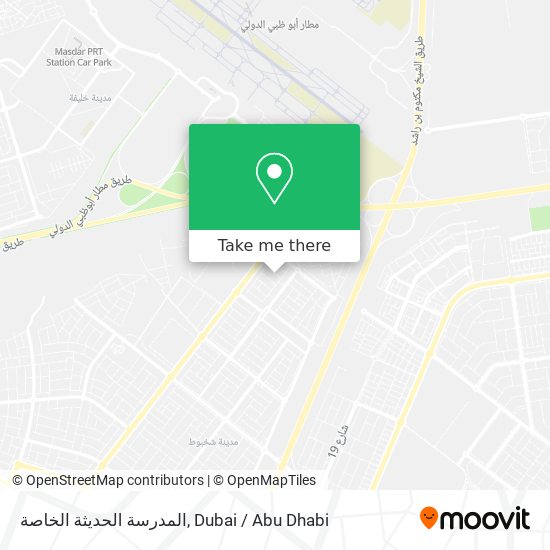 المدرسة الحديثة الخاصة map