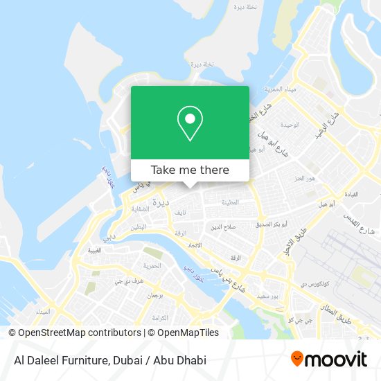 Al Daleel Furniture map