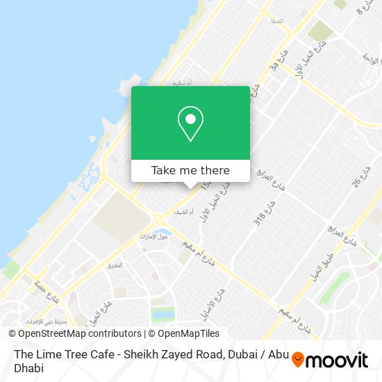 The Lime Tree Cafe - Sheikh Zayed Road map