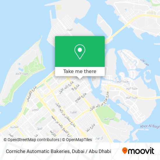 Corniche Automatic Bakeries map