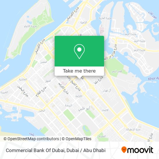 Commercial Bank Of Dubai map