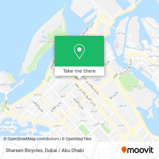 Shareen Bicycles map