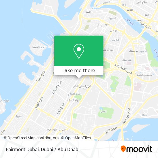 Fairmont Dubai map