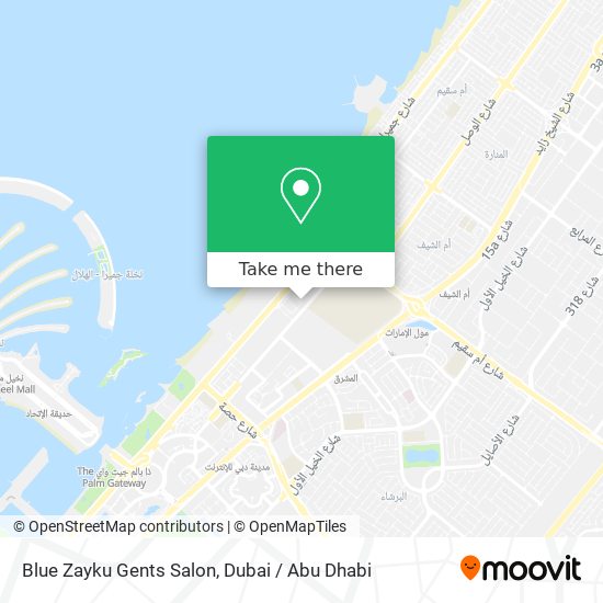 Blue Zayku Gents Salon map