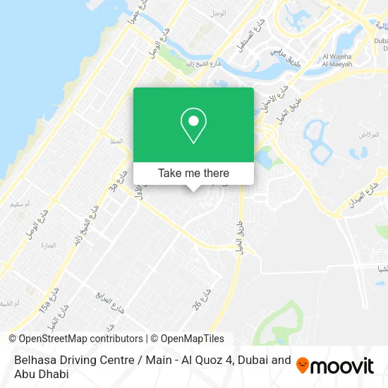 Belhasa Driving Centre / Main - Al Quoz 4 map