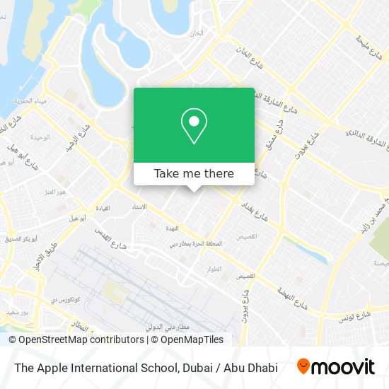 The Apple International School map