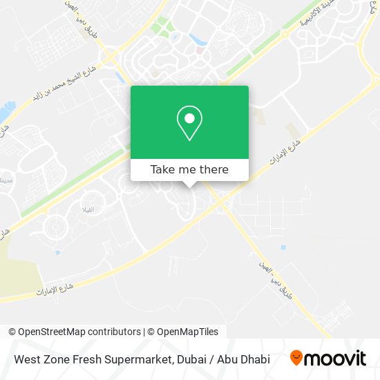 West Zone Fresh Supermarket map