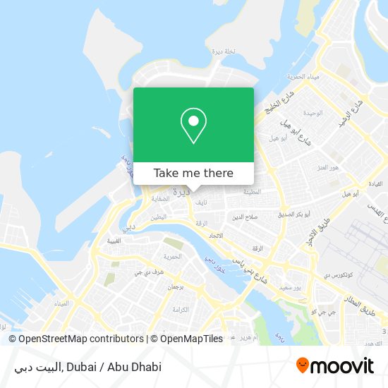 البيت دبي map