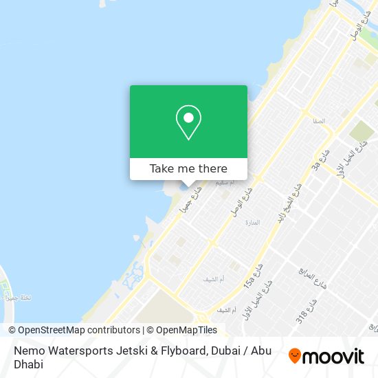 Nemo Watersports Jetski & Flyboard map
