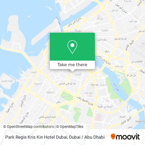 Park Regis Kris Kin Hotel Dubai map