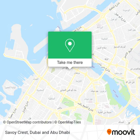 Savoy Crest map