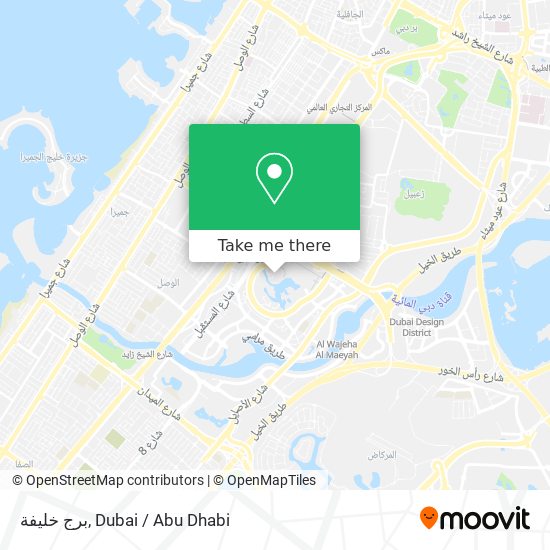 برج خليفة map