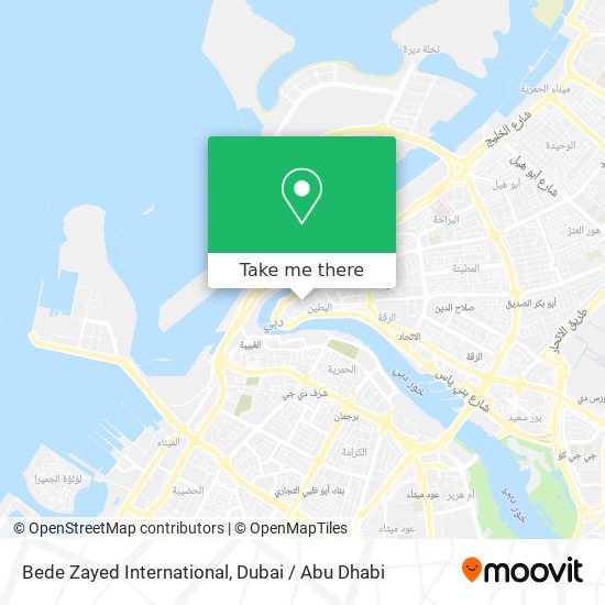 Bede Zayed International map