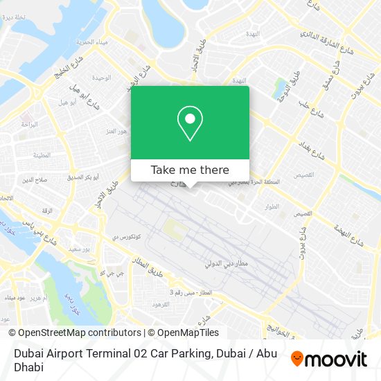 Dubai Airport Terminal 02 Car Parking map