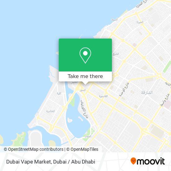 Dubai Vape Market map
