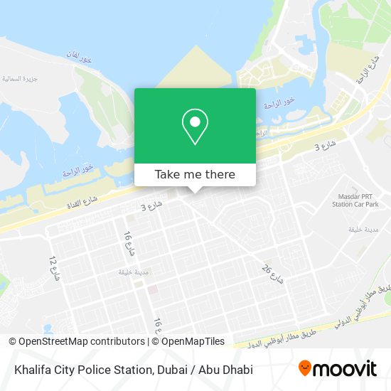 Khalifa City Police Station map