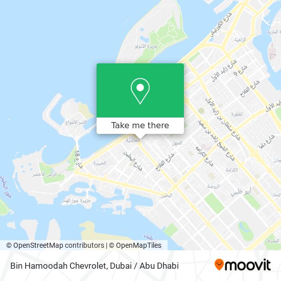 Bin Hamoodah Chevrolet map