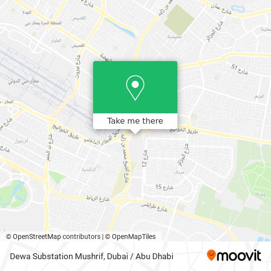 Dewa Substation Mushrif map