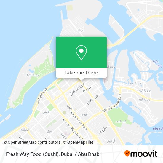 Fresh Way Food (Sushi) map